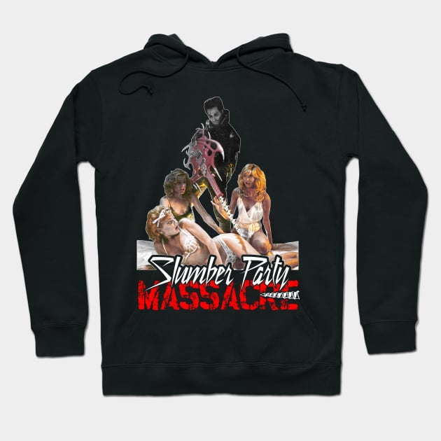 Slumber Party Massacre 80s Cult Classic Horror Design Hoodie by darklordpug